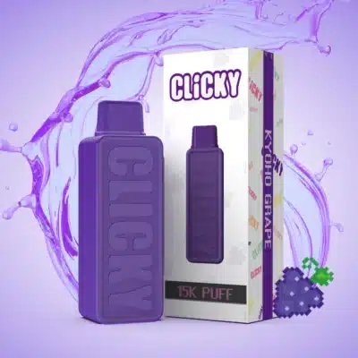 Kyoho Grape disposable vape pod with a design inspired by Japanese Kyoho grapes, offering a rich, sweet, and tart grape flavor.