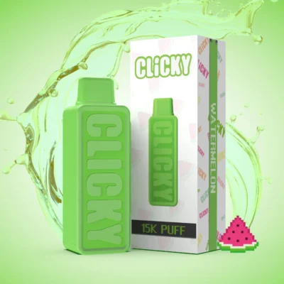 Watermelon disposable vape pod with a refreshing, juicy watermelon design, offering a sweet, cooling experience in every puff.