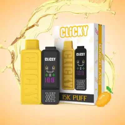 Mango Lassi rechargeable vape pod featuring a creamy blend of ripe mangoes, yogurt, and aromatic cardamom for a tropical, fruity experience.