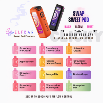 Perisa Elfbar Swap 25000 sedutan (Pod Pra-Isi Refill)